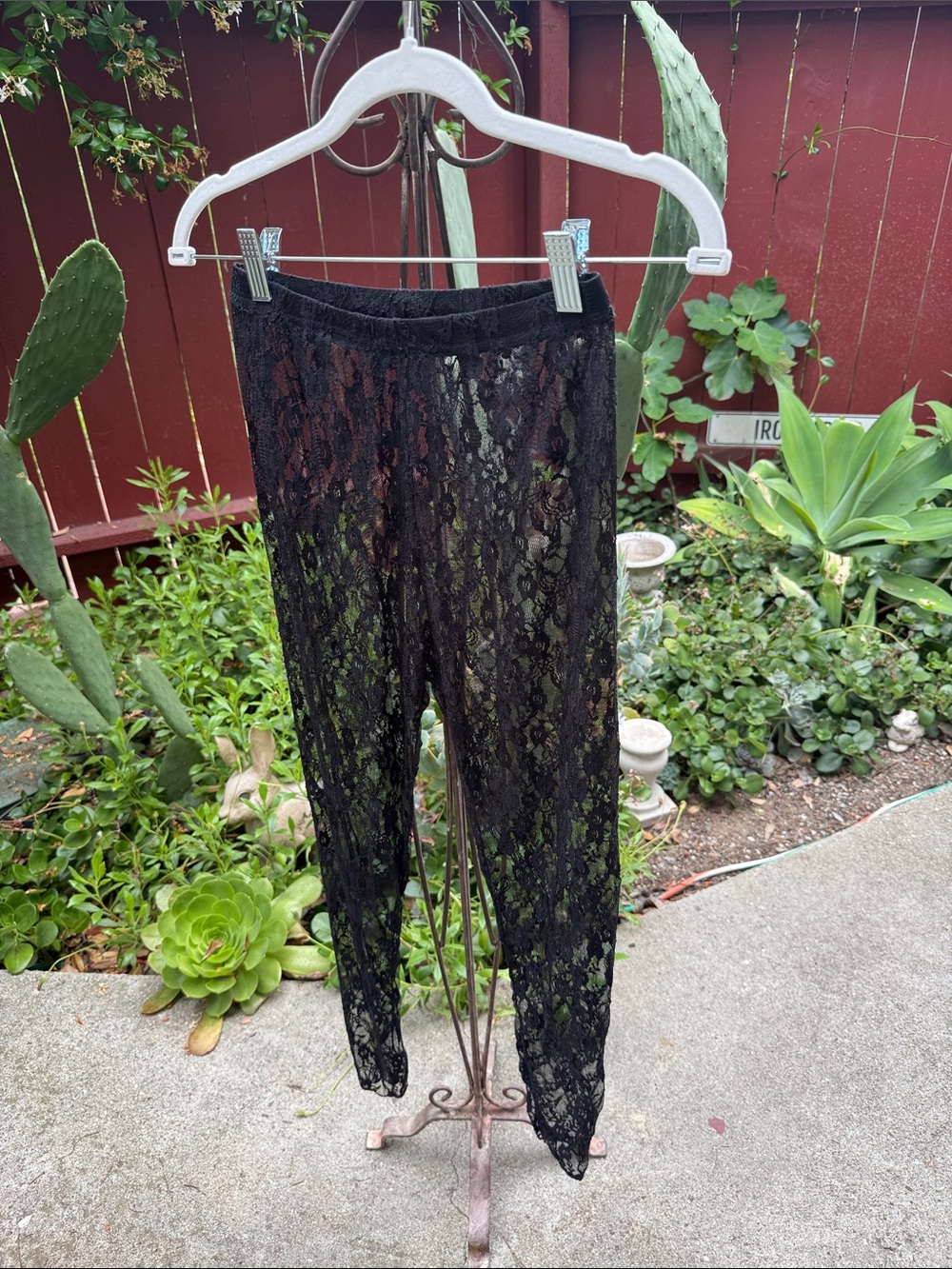Black Lace Leggings